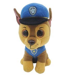 TY Paw Patrol Chase Dog Stuffed Plush‎ Animal Big Eyes 2018